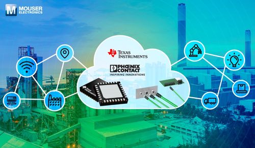 贸泽电子携手德州仪器与菲尼克斯电气，共推单对以太网技术革新工业网络